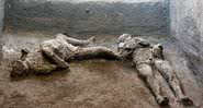 Imagem dos restos encontrados em Pompeia - Divulgação/Parque Arqueológico de Pompeia