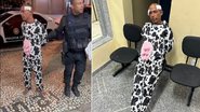 Homem fantasiado de vaca é preso após tentativa de furto - Reprodução