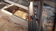 Visão do Museum Hotel Antakya, construído sobre sítio arqueológico - Reprodução/Vídeo/Youtube/The Museum Hotel Antakya