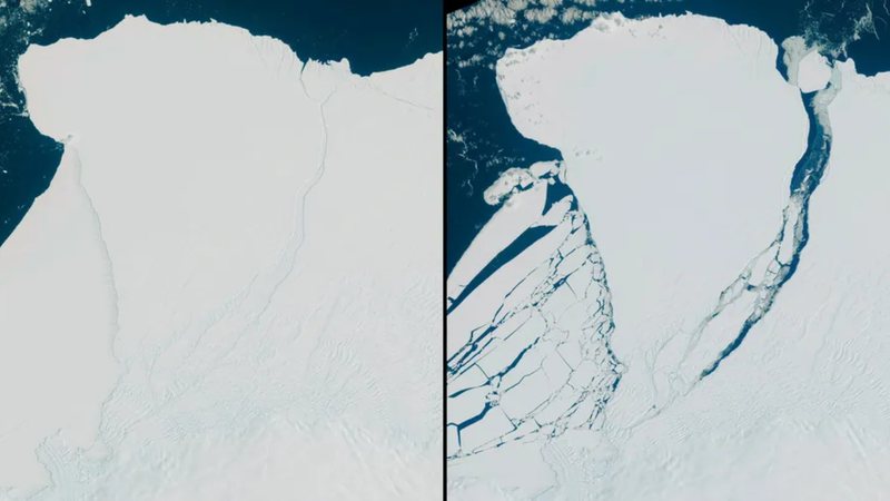 An iceberg the size of São Paulo breaks up in Antarctica