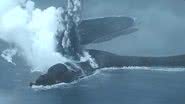 Imagem de nova erupção em ilha vulcânica japonesa - Reprodução/Vídeo/YouTube/@breitbartnews92