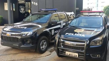 Imagem de carros da Polícia Civil de Mato Grosso - Divulgação/Polícia Civil de Mato Grosso