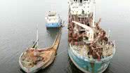 Navios abandonados na baía de Guanabara - Reprodução/YouTube Drone Carioca