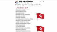 Lista publicada pelo perfil "Natália Anti-PT" no Facebook - Reprodução/Facebook