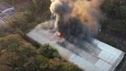 Incêndio na Unesp de Rio Claro, em São Paulo - Divulgação / Youtube / TV Claret
