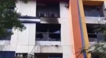 Incêndio em hospital, na Índia - Divulgação/Twitter/Press TV