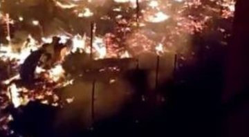 Imagem do incêndio no Rio - Divulgação/ Arquivo pessoal
