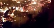 Imagem do incêndio no Rio - Divulgação/ Arquivo pessoal
