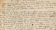 Um trecho do manuscrito contendo a bizarra receita - Divulgação