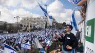 Protestos em Israel em 27 de março - Getty Images