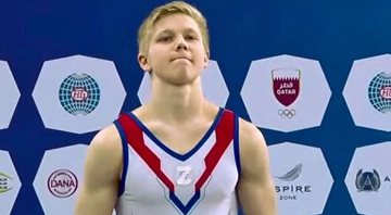 O atleta Ivan Kuliak com a letra "Z" no peito - Divulgação/Redes sociais
