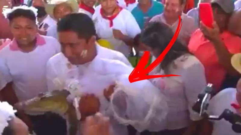 Prefeito casando com jacará - Divulgação/Telecinco