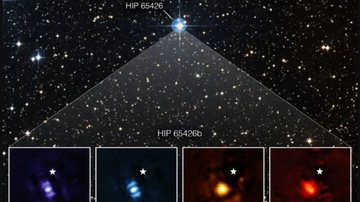 Fotografia do exoplaneta HIP 65426 b - Divulgação/ NASA