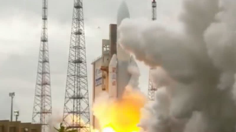 Lançamento do telescópio espacial James Webb - Divulgação/Vídeo/Twitter/@NASA