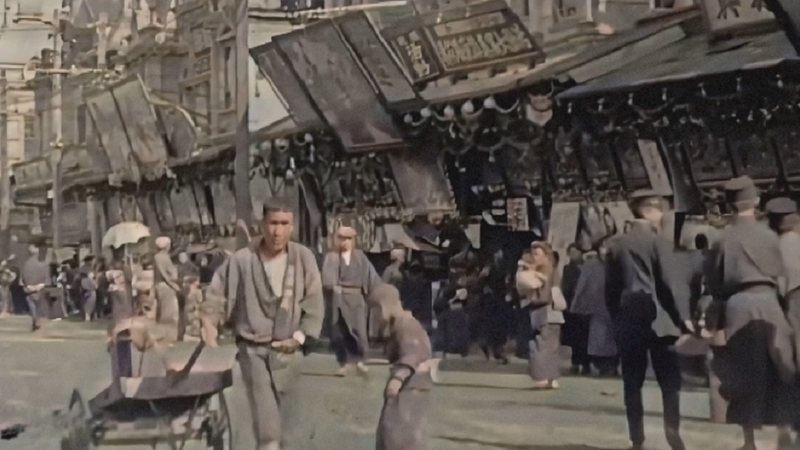 Vídeo remasterizado mostra o Japão no início da década de 1910 - Divulgação/ YouTube/ Denis Shiryaev