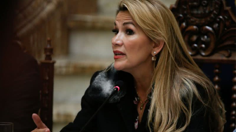 Jeanine Añez depõe em parlamento boliviano - Getty Images