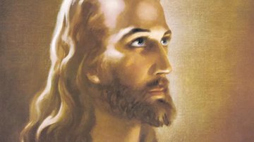 Pintura imagina a face de Jesus Cristo - Domínio Público