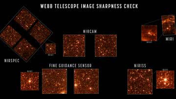 Primeiros registros de James Webb após alinhamento completo no univero - Divulgação / NASA