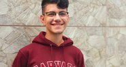 O estudante João Victor Arruda foi aprovado em Harvard - Divulgação/Arquivo Pessoal