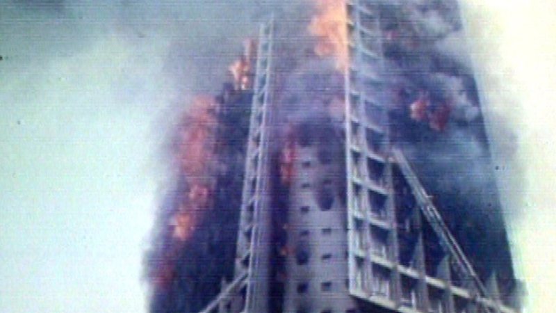 Registro do incêndio - Divulgação/Vídeo/Globo News