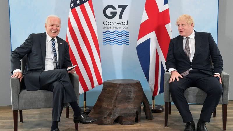 Encontro de Joe Biden e Boris Johnson - Getty Images