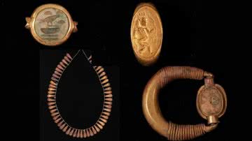 Joias encontradas pelos arqueólogos - Divulgação/Ministry of Tourism and Antiquities