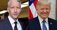 Fotografia de Anderson Cooper e Donald Trump, respectivamente - Wikimedia Commons