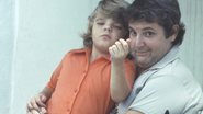 Jô Soares em antiga imagem com o filho, Rafael Soares - Arquivo Pessoal