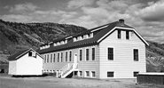 Escola Residencial Kamloops Indian, em British Columbia, no Canadá, em meados de 1950 - Department of Indian Affairs and Northern Development/Library and Archives Canada