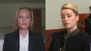 Kate Moss e Amber Heard durante julgamento - Divulgação/Youtube/Law&Crime Network
