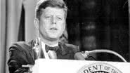 O presidente americano John F. Kennedy, morto em 1963 - Domínio público