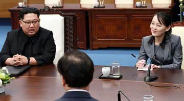 Kim Jong-un e Kim Yo-jong, em 2018 - Getty Images