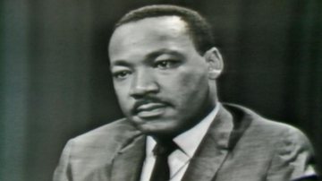 Martin Luther King Jr. em entrevista - Reprodução/Vídeo