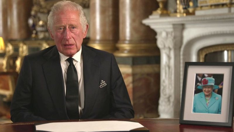 O rei Charles III durante discurso - Reprodução/Vídeo