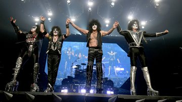 Banda Kiss durante apresentação nos Estados Unidos - Getty Images