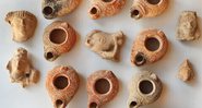 Lâmpadas encontradas em Israel - Divulgação/Autoridade de Antiguidades de Israel