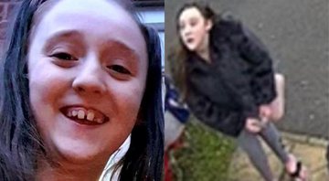 Fotografias da pequena Leona Peach, desaparecida desde o dia 20 de dezembro - Divulgação/ Polícia de Devon