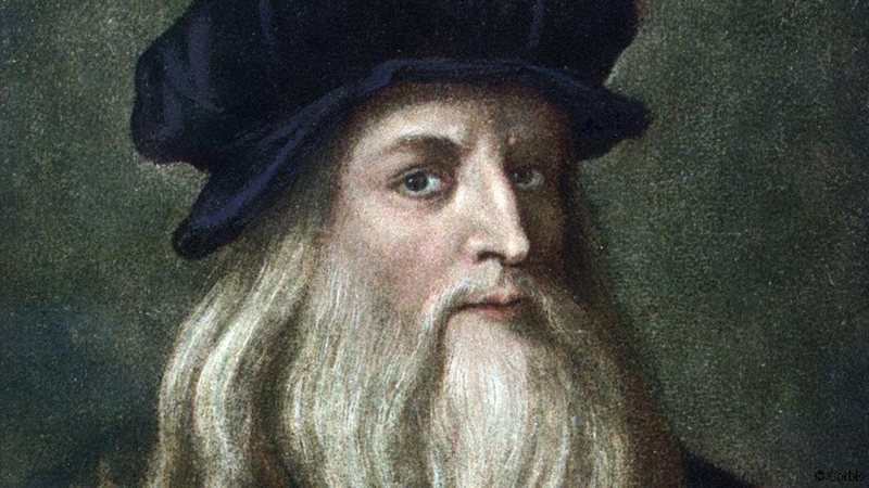 Pintura do rosto de Leonardo da Vinci - Reprodução / Wikimedia Commons