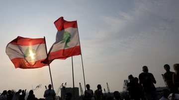 Imagem ilustrativa da bandeira do Líbano - Getty Images