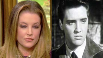 Lisa Marie (à esqu.) e Elvis Presley (à dir.) - Reprodução/Vídeo/Youtube