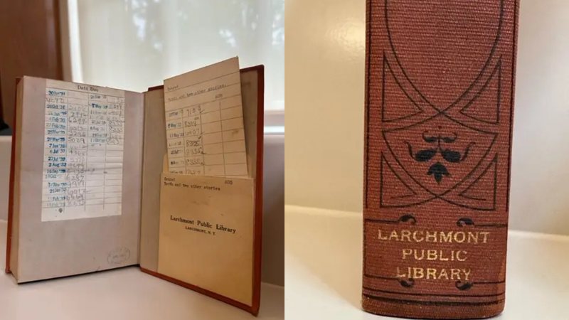 Livro devolvido após 90 anos - Reprodução / Biblioteca Pública de Larchmont