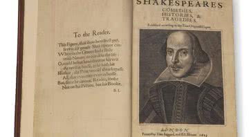 A cópia do primeiro fólio de William Shakespeare leiloada - Divulgação/Christie's