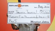 Mulher vencedora da loteria nos EUA - Divulgação/Maryland Lottery