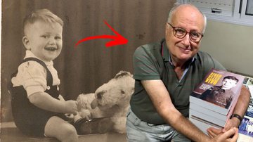 Montagem de Louis na infância com fotografia nos dias atuais - Divulgação / Louis e Roberto Frankenberg