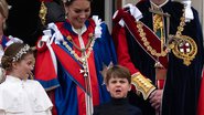Príncipe Louis ao lado dos pais e da irmã, a princesa Charlotte - Getty Images