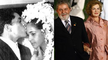 Lula em seu primeiro e segundo casamento - Arquivo Pessoal e Getty Images