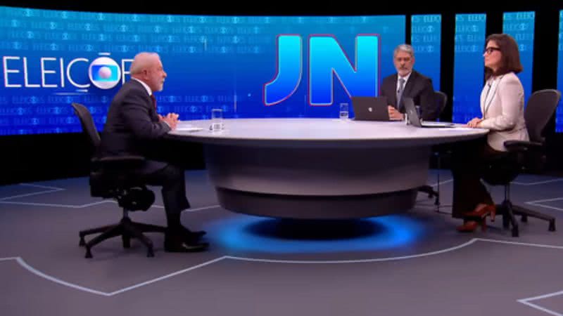 Lula durante entrevista ao Jornal Nacional - Reprodução/Vídeo/Youtube