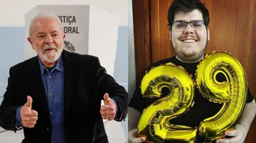 À esquerda, o novo presidente, Lula, e à direita, o influencer Casimiro Miguel - Getty Images e Reprodução / Instagram