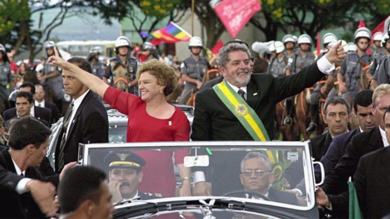 Lula durante posse em 2002 - Agência Brasil