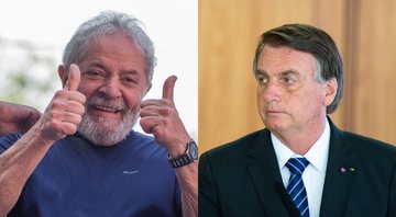 Lula (esq.) e Bolsonaro (dir.) - Getty Images